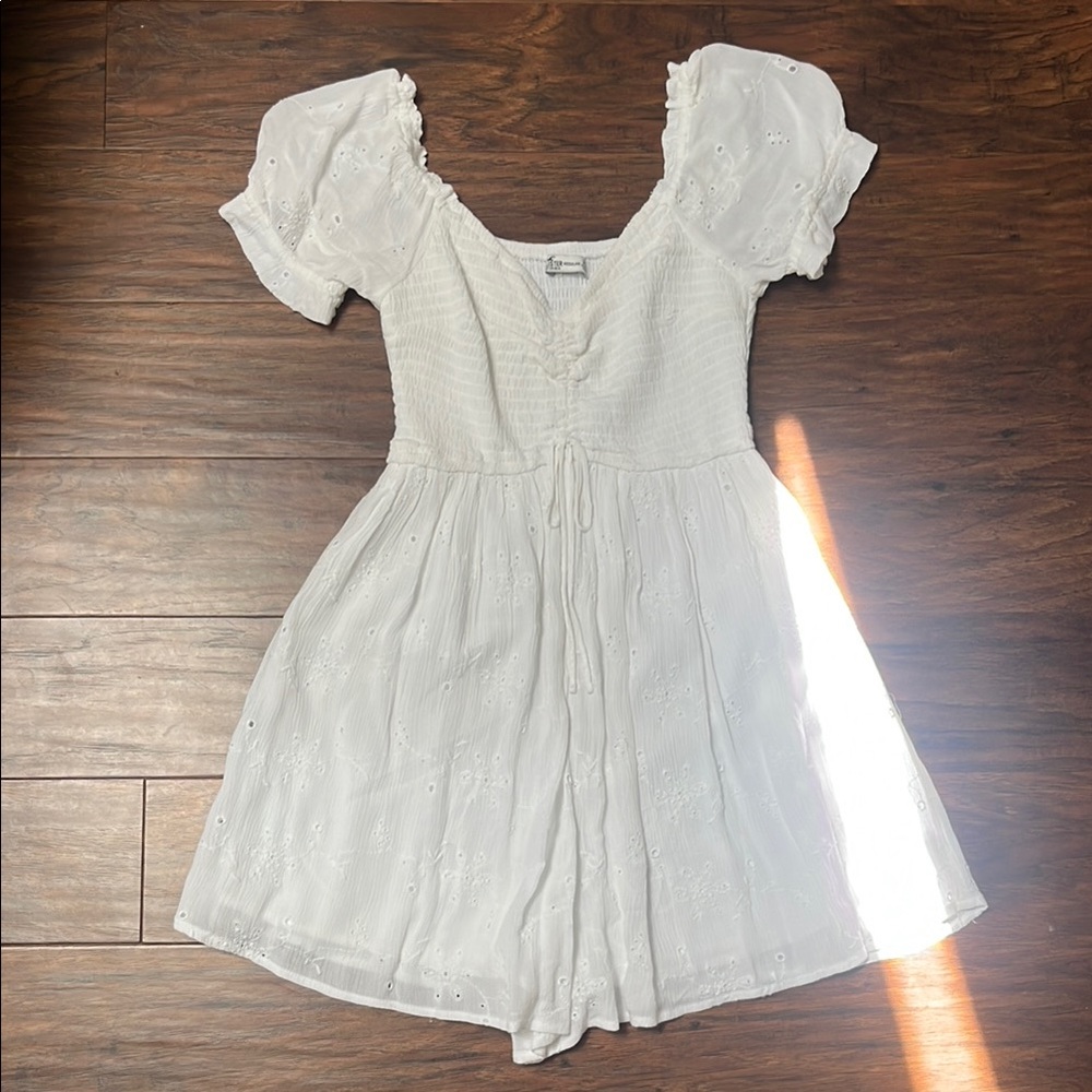 Hollister White Eyelet Romper